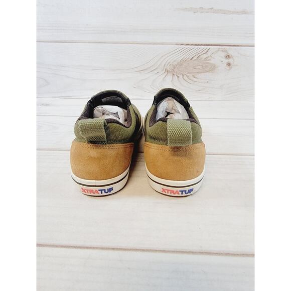 Xtratuf Mens Sharkbyte Green XSB-300 Canvas Boat Shoes Size 7 - Picture 4 of 13